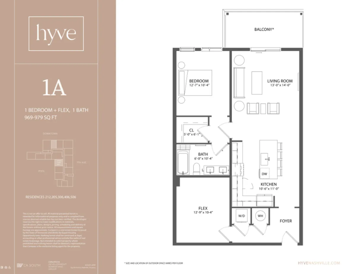 Wide-angle view showcasing the condo's living room, kitchen, bedroom, flex space, and balcony. The scene demonstrates an open, airy layout with comfortable furnishings, multi-functional areas, and modern decor. Natural light streams in from large windows, reinforcing the sense of privacy and independence.